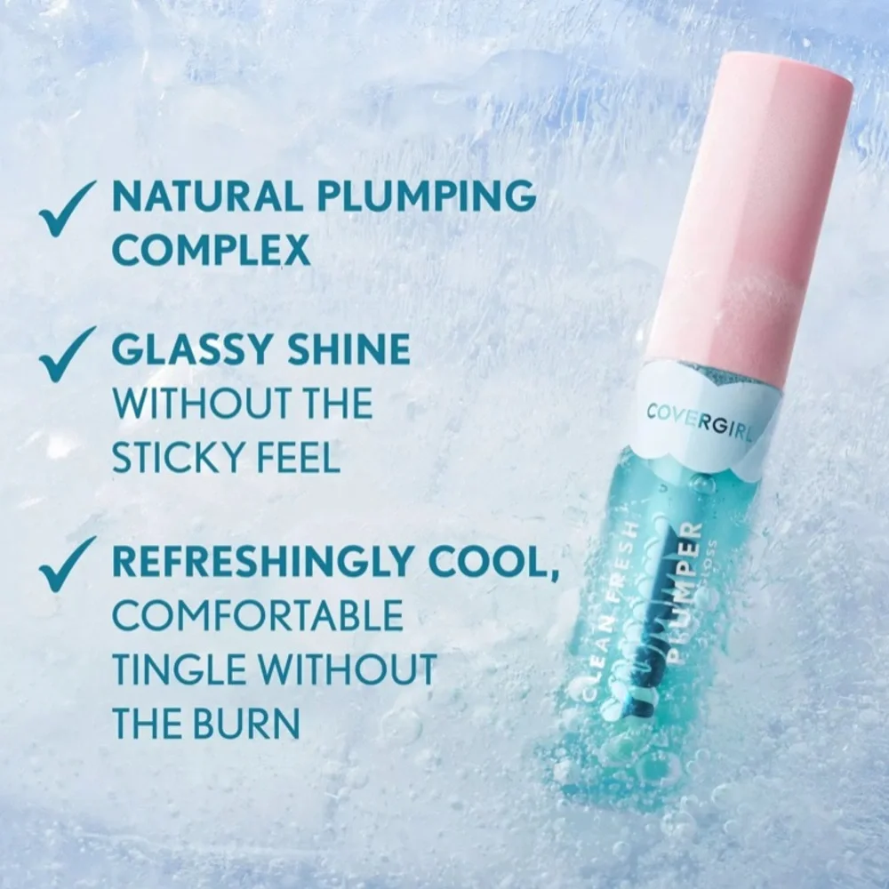 💎 CoverGirl Clean Fresh Yummy Gloss Plumper in Color It’s Gold Outside